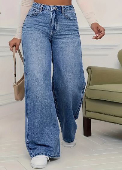 Jeans de Denim Elásticos Casuales