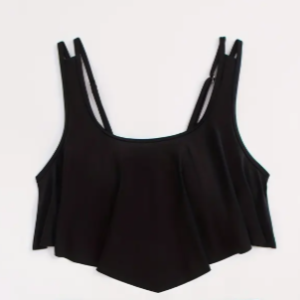Blusa Crop Top Color Negro