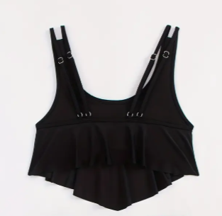 Blusa Crop Top Color Negro