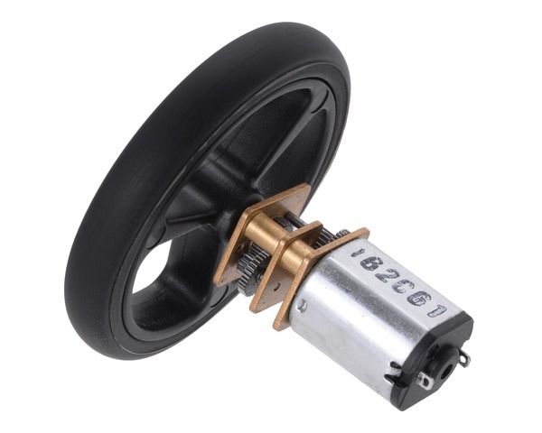 Rueda 40 x 7mm Negro (par)