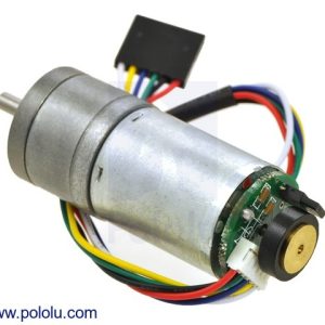 20.4:1 Metal Gearmotor 25Dx50L mm HP 12V with 48 CPR Encoder