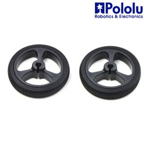 Rueda 32 x 7mm Negro (par)