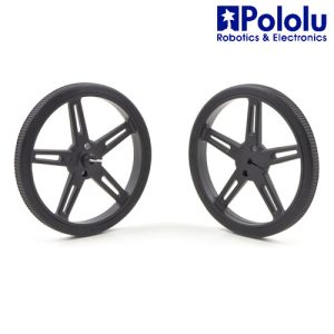 Rueda 70 x 8mm Negro (par)