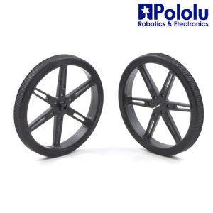 Rueda 80 × 10mm Negro (par)